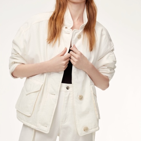 ARITZIA Wilfred Free Alyona White Coat - Picture 7 of 16